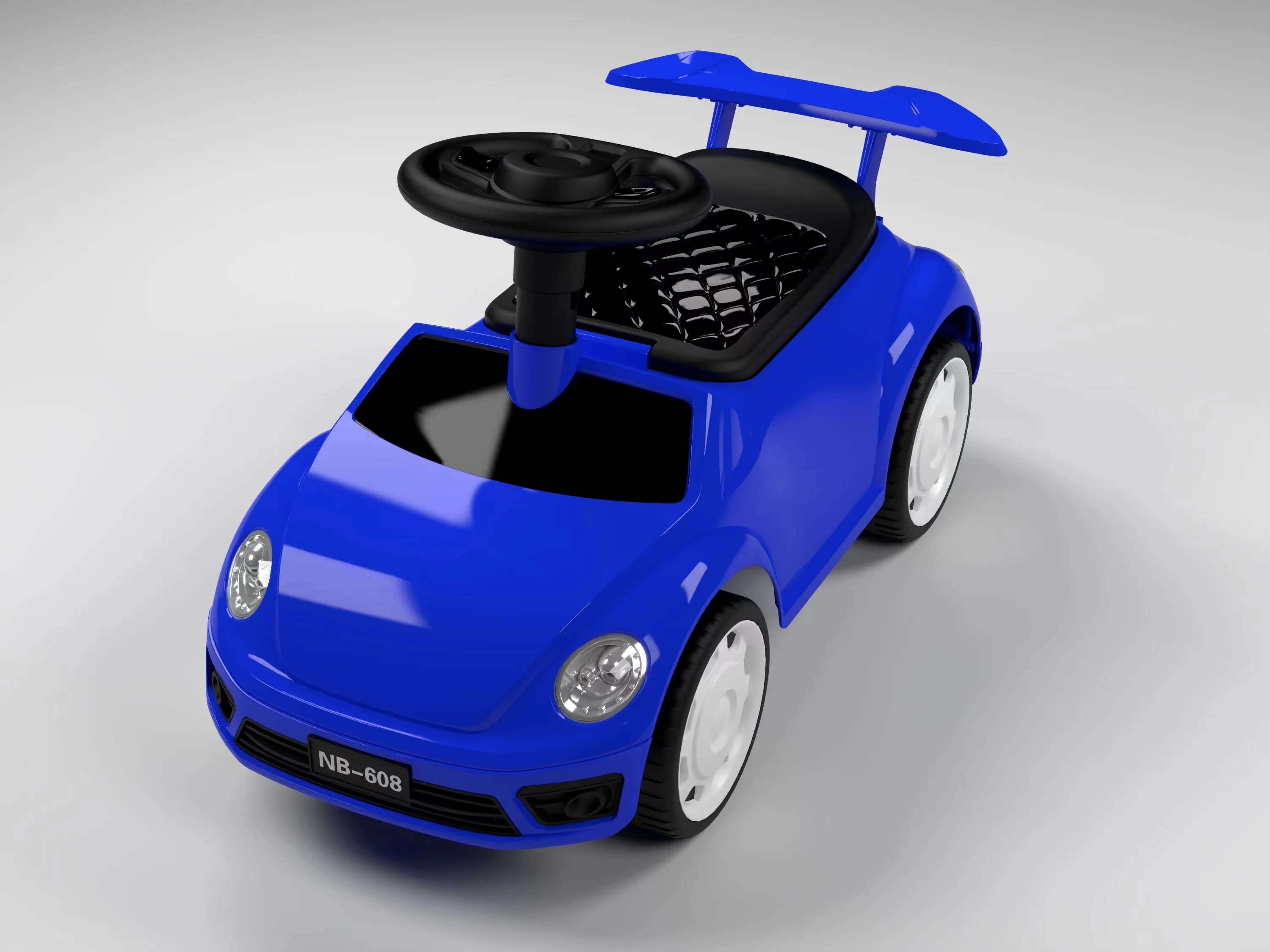 Wholesale cute remote control sliding baby car with safety design