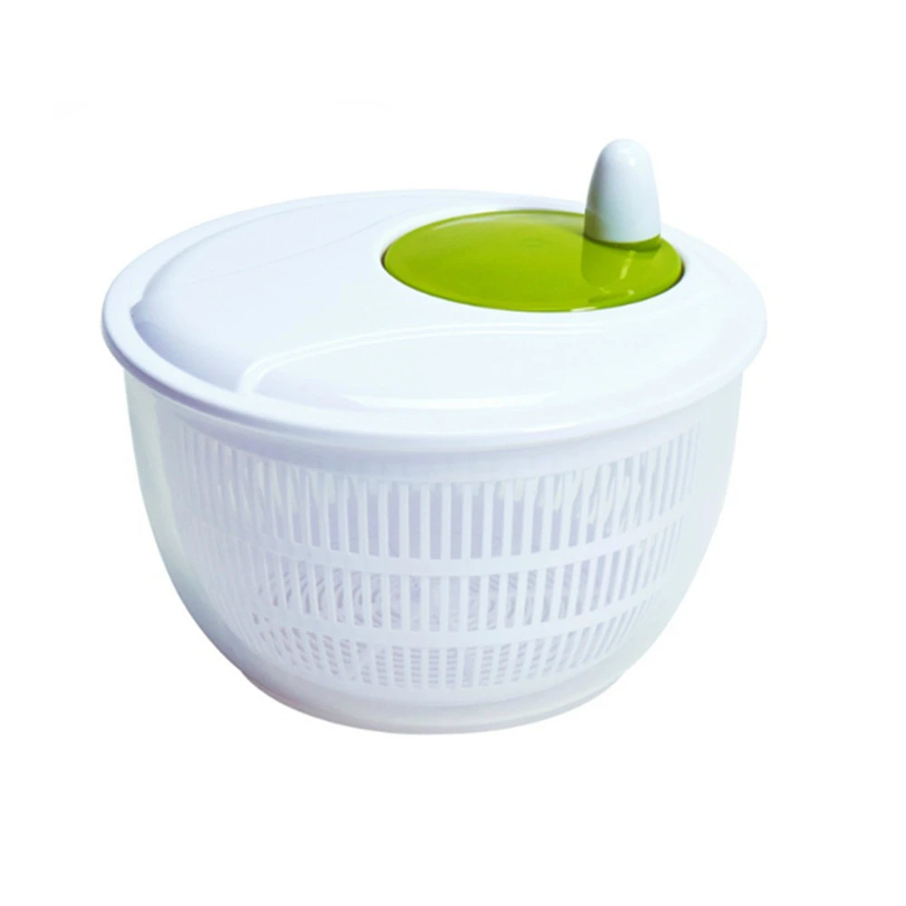 Kitchen Tools Plastic Transparent Salad Spinner With Handle Salad Bowl fruit and Vegetable spinner dryer