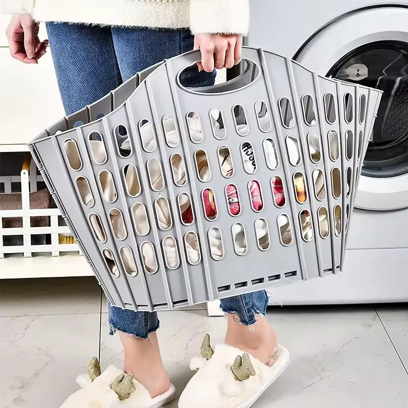 Multifunctional Pop-Up Folding Laundry Storage Basket Dirty Clothes Hamper for Bathroom or Bedroom