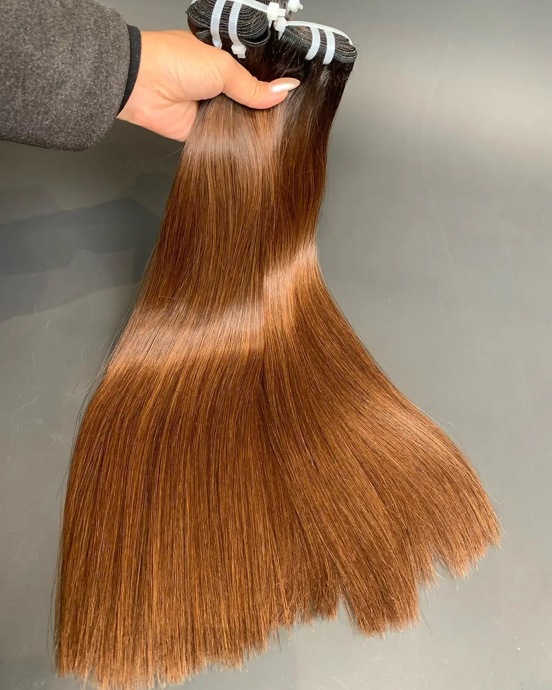 Bundle deal 3 pieces free shipping  , natural raw virgin brazilian hair , Raw material   double drawn hair wholesale