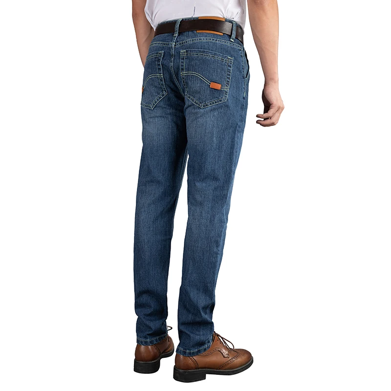 2023 Factory Wholesale Newest Style for Men Jeans Straight Leg Casual Pants and Color Fade Proof Feature Boyfriend Trousers