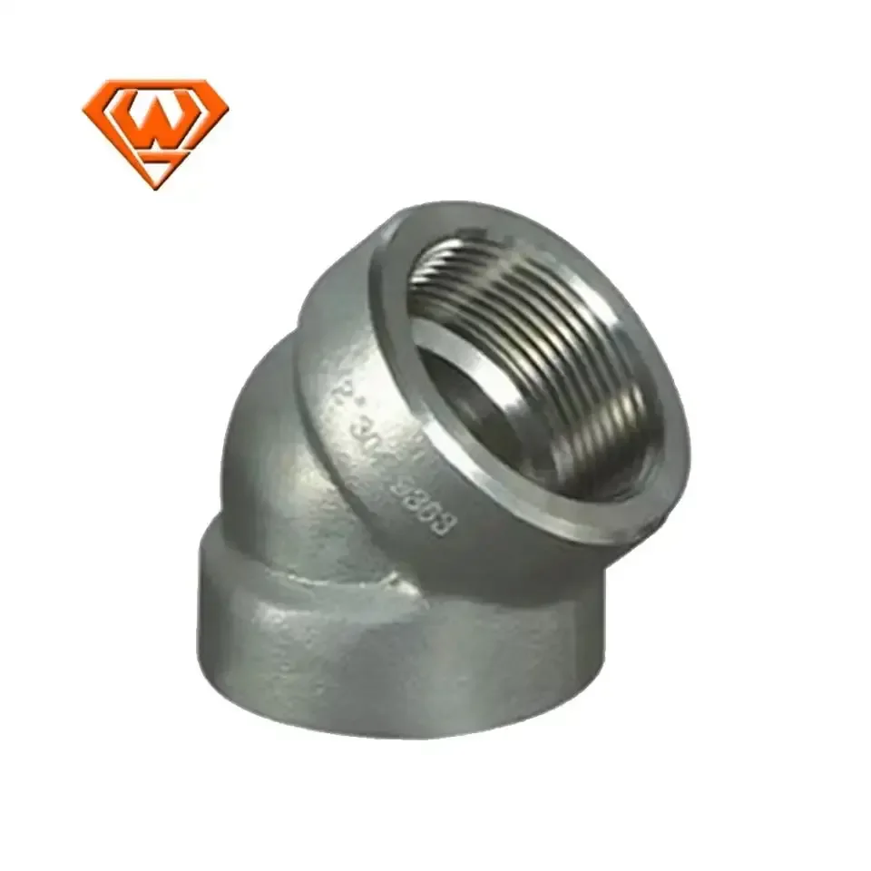 Stainless Steel High Pressure Hydraulic Hose 90 Degree Pipe Socket Welding Elbow