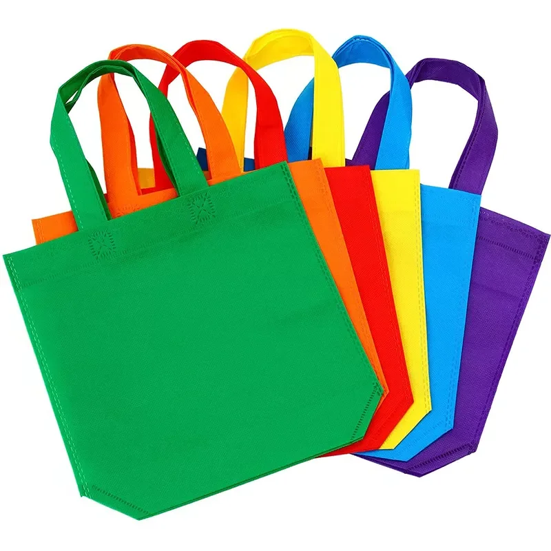 Reusable Grocery Recycled Eco Bag Pp Bags Laminated Non Woven Fabric Carry Shopping Bag With Custom Print Logo