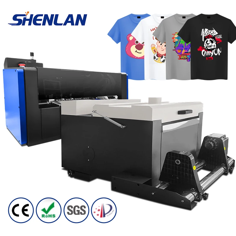 Digital A3 30cm DTF Printer T-shirt printing machine with powder shaker dry machine