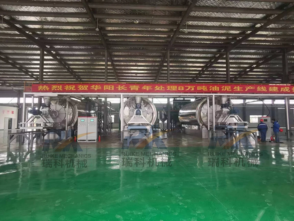 PLC System 80000 Ton Pyrolysis Oil Sludge Treatment Equipment Waste Tire Plastic Recycling Stainless Super Quality Customized