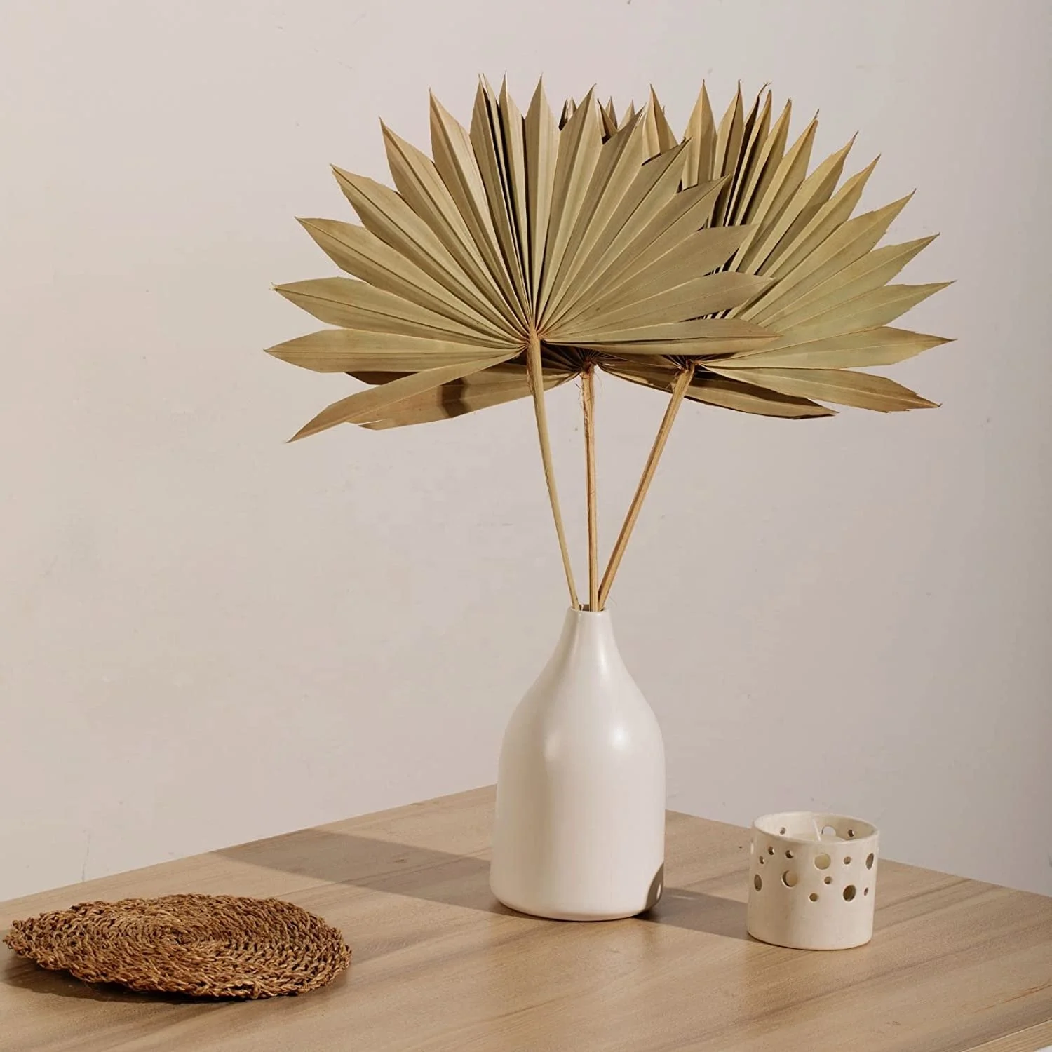 Pampas Dries Dry Leaf Dried Palm Spears Boho Decor Natural Flowers Plastic Bag New Year Gift Flower Wall Wedding Backdrop 10 Pcs