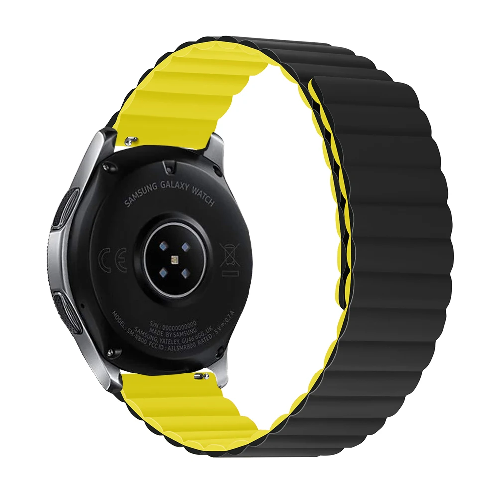 Фабричные резиновые силиконовые магнитные часы Galaxy watch 4 3 умные ремешок коробка 20 мм 22 для Samsung gear 2