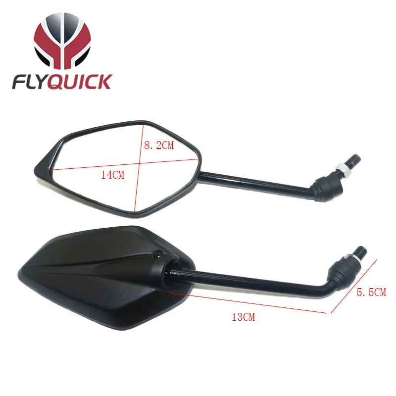 FLYQUICK Motorcycle Rearview Side View Mirror for Yamaha FZ250