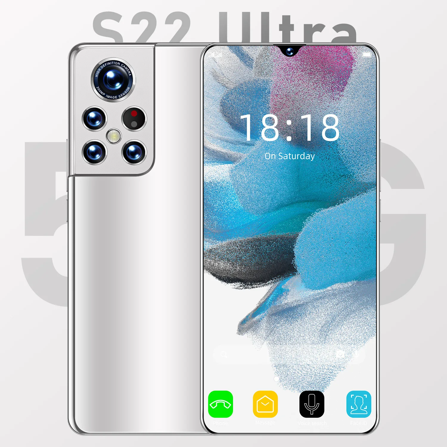 5G оригинальный S22 ультра смартфон 6,9 дюймов полный экран 16 + 512GB Android мобильных телефонов с Face ID разблокированные сотовые телефоны