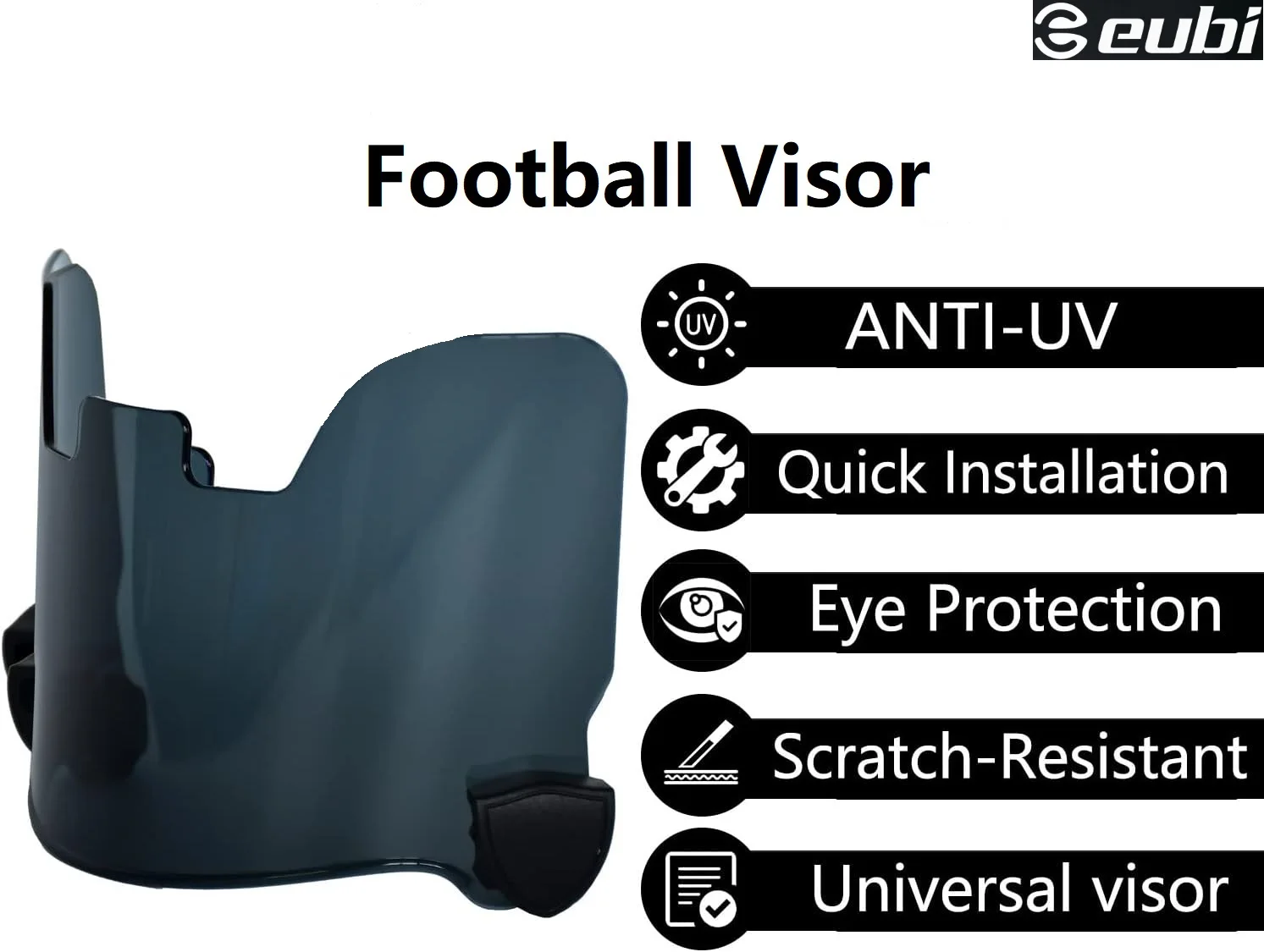 American Football Helmet Visor Custom Rugby Helmet Sticker HD Ultraviolet-proof Face Goggles Lens Sport Safety For Kids Adult