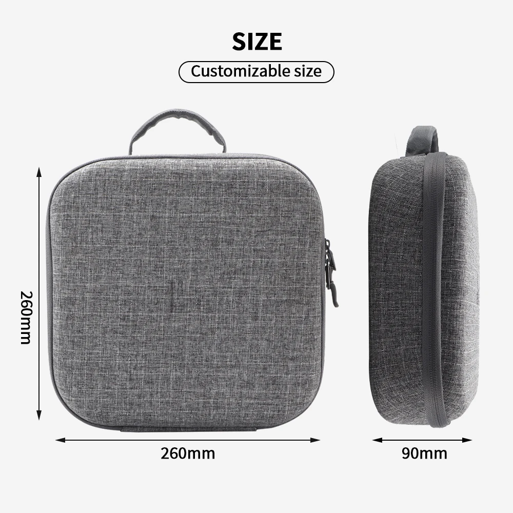 Portable Silicon Eva Bra Storage Carrying case Bag with Handle Travel Eva Hard Carrying case
