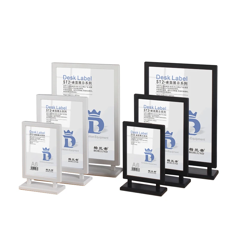 BORLUND Acrylic Plastic Frame 210x297mm A4 Holders  Acrylic Plastic Display Holder restaurant Menu holder stand Acrylic