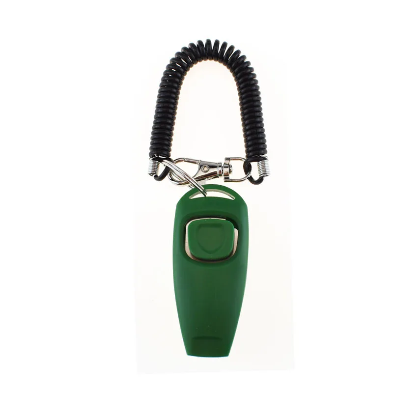 2 In 1 Dog Pet Training Clicker Whistle with Wrist Strap Dog Training Clickers and Whistle in One