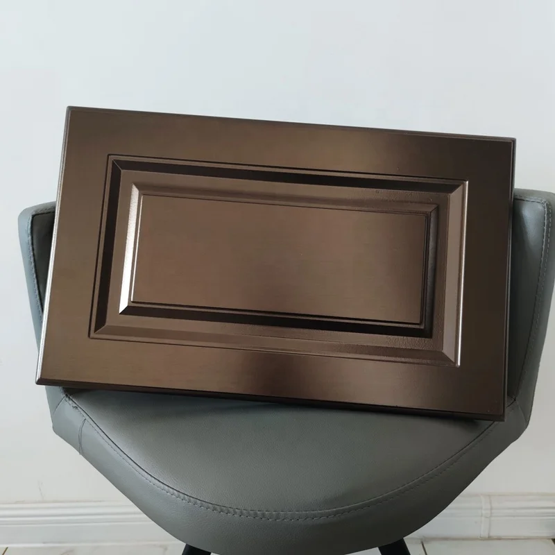 High Grade Vacuum Membrane Press PVC Metalized Film Decorative Door Membrane Laminate Sheets for MDF Cabinets