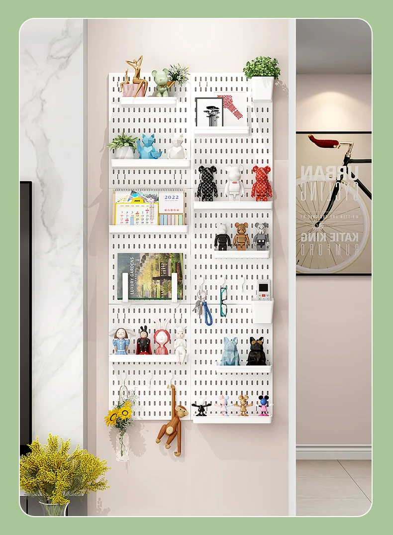 Pegboard Combination Kit Modular Hanging for Wall Organizer Crafts Organization  Ornaments Display Nursery Storage_12