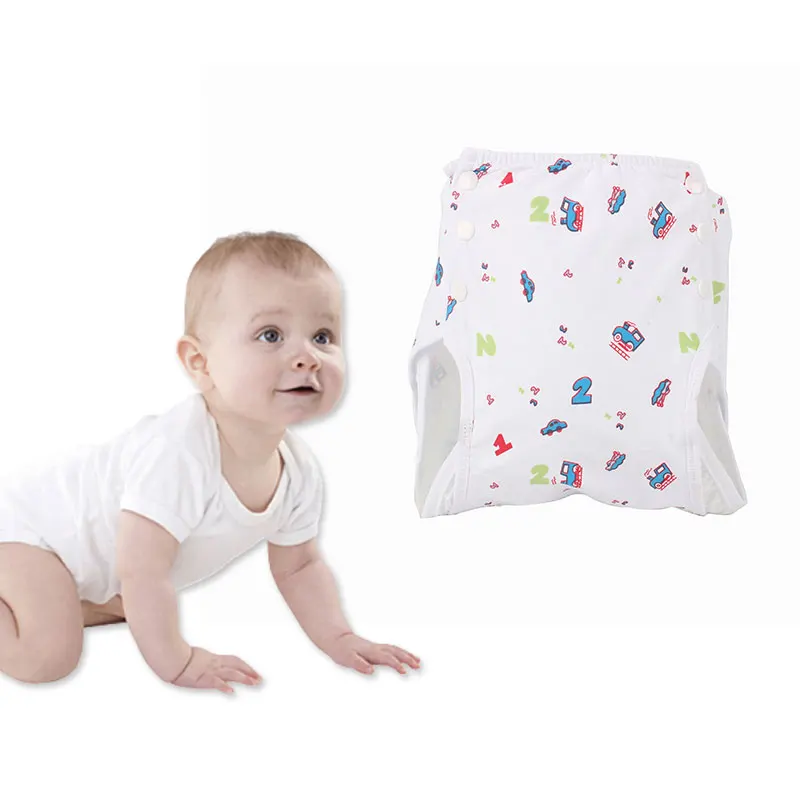 Wholesale price cotton baby diaper pants reusable nappies washable cloth diapers pant