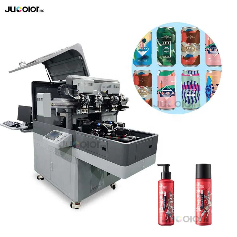 Jucolor 360 Degree Aerosol Can Printer Rotary Wine Bottle Water Glass Sphere Inkjet Cylinder Printer