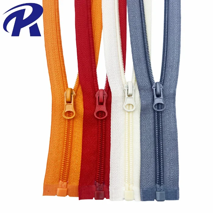 manufacturer White plastic zipper Durable open end heavy duty Resin Zipper for Tent Clothing