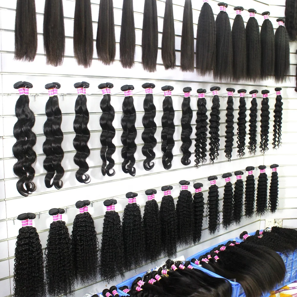 12A Grade High Quality Double Drawn Raw Virgin Cuticle Aligned Human Hair Bundles,Human Hair Extension Vendors