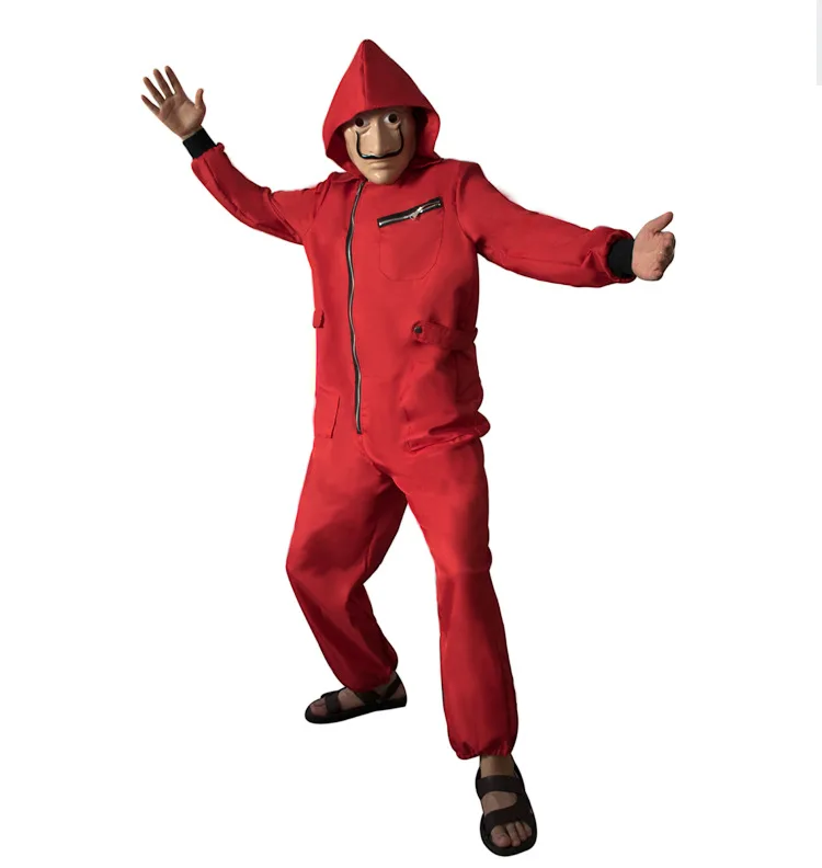 Spain TV Salvador Dali Movie Costume Money Heist The House of Paper La Casa De Papel Halloween Party Costumes cosplay costume