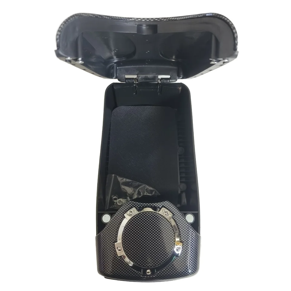 High Auto Accessories Console Box ABS Interior Storage Luxury Chrome New Simple Stylish Protection Car Parts Console Box