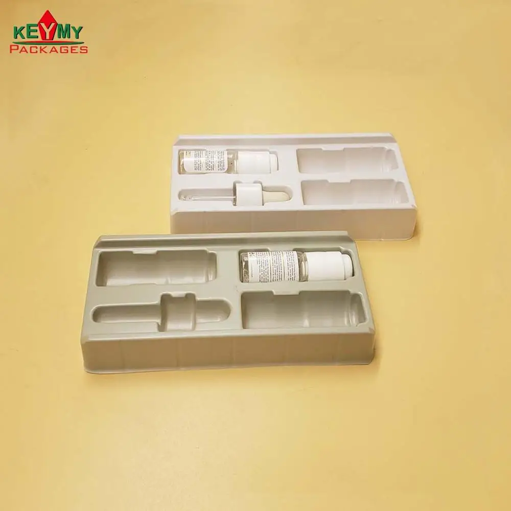 customize color PS blister tray for cosmetic bottles from Shenzhen factory
