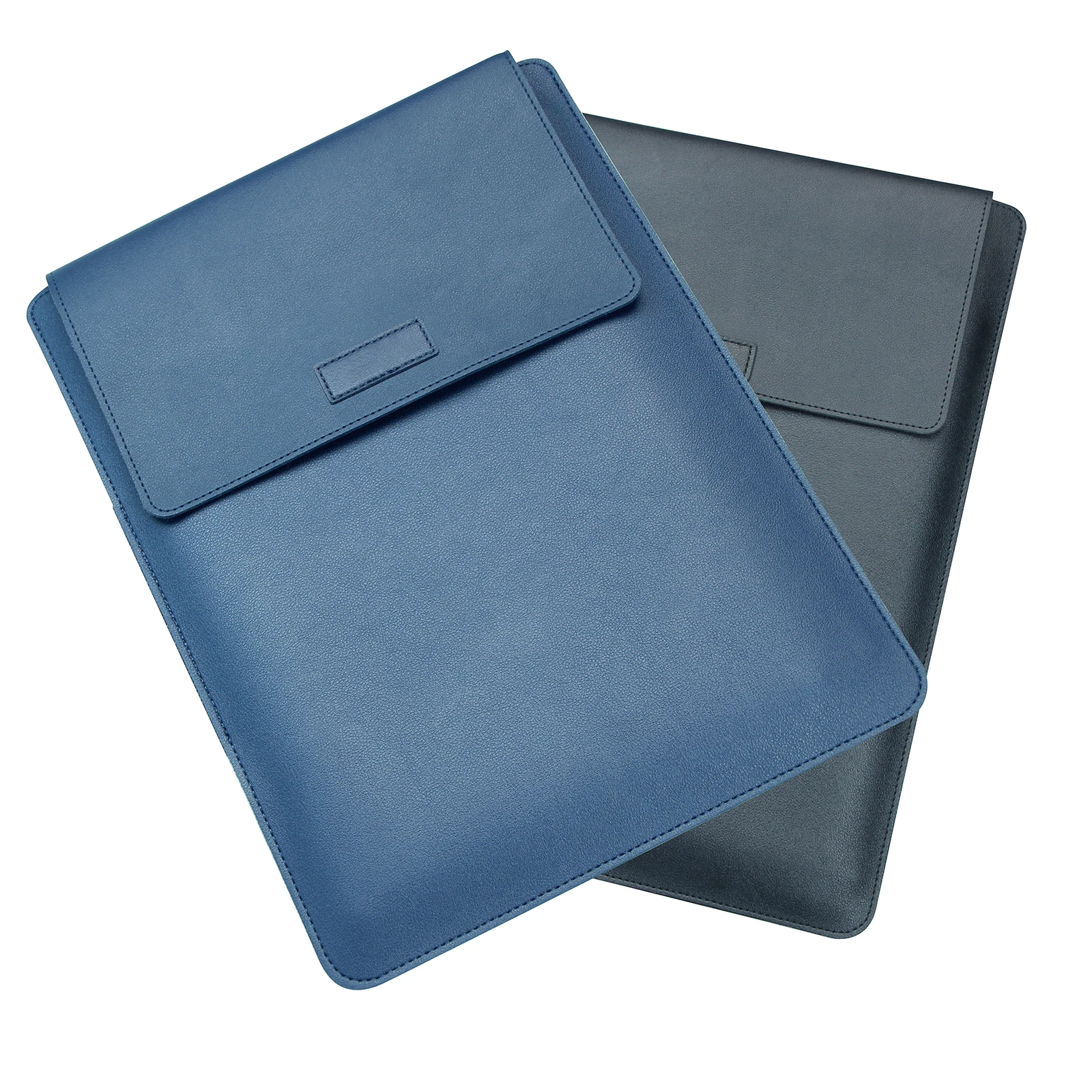 Portable Laptop Pu Leather Sleeve Waterproof Case Briefcase Protective Bag Envelope Sleeve With Small Pouch For Macbook Pro Air