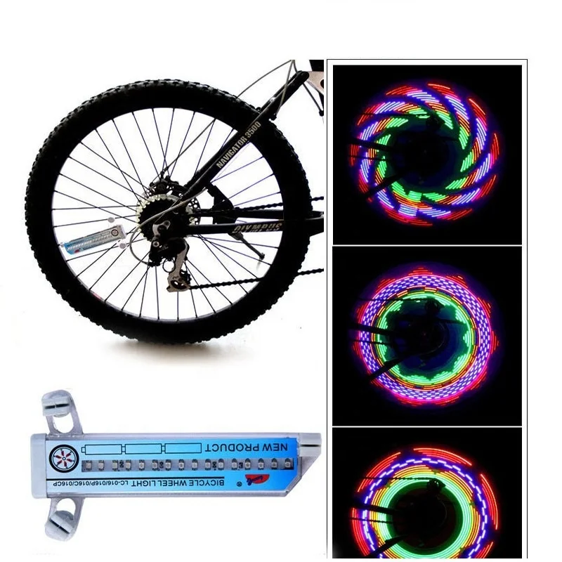 XDLTECH Bicycle Tyre Motorcycle  Bike Tire Wheel Light 32pcs LED Flash Spoke Light Lamp Cycling Lights For 20 24 26 Inches Wheel