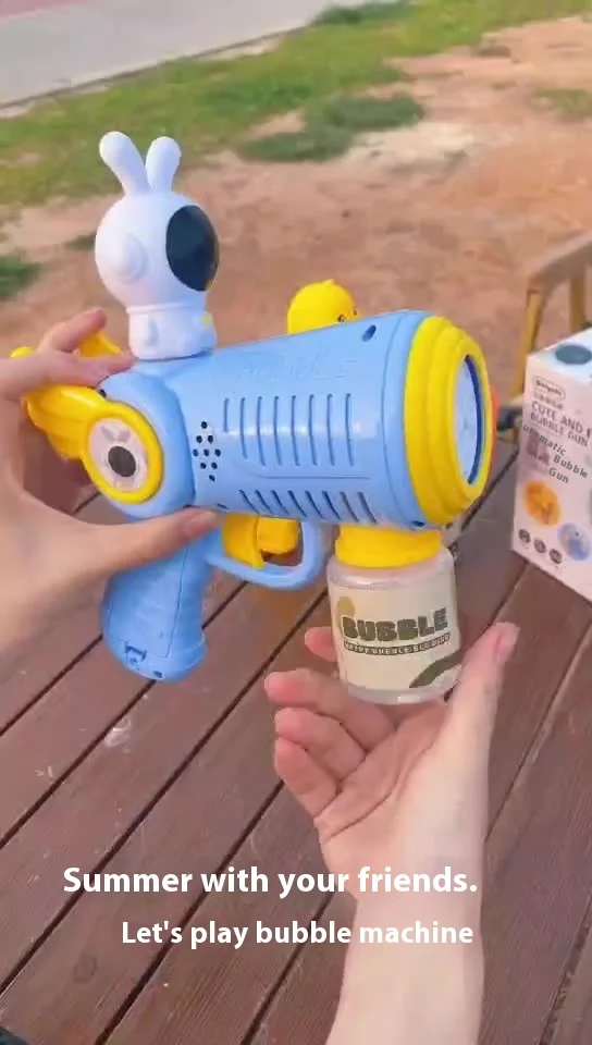 Оптовая продажа наружное детское ручное освещение автоматический 40 дыр пузырьковый излучатель пистолет игрушка