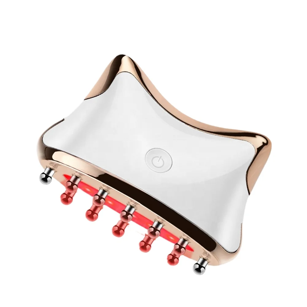 Premium EMS Microcurrent Meridian Led Face Neck Lift Microcurrent Guasha Facial Tool Guasha Body Massager Achieve