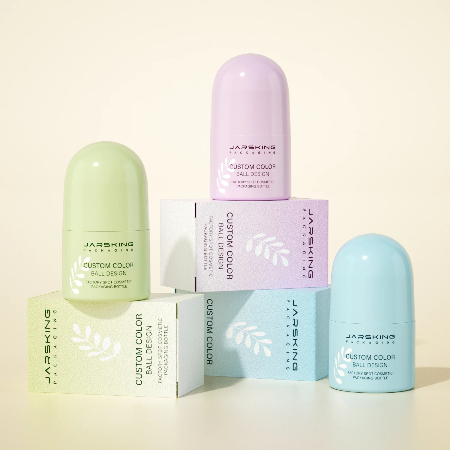 Wholesale 30ml 60ml gel deodorant bottle packaging 1 2 oz empty frosted PP plastic roll on bottle with roller ball