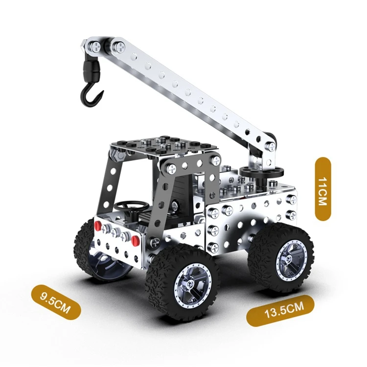 ShaunChee metal build crane kit diy toys for kids