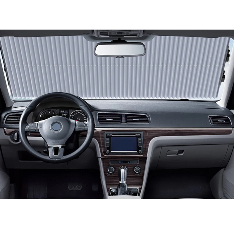 
Funny Retractable Car Sun Shade Front Blinds Car Windshield Sunshade 