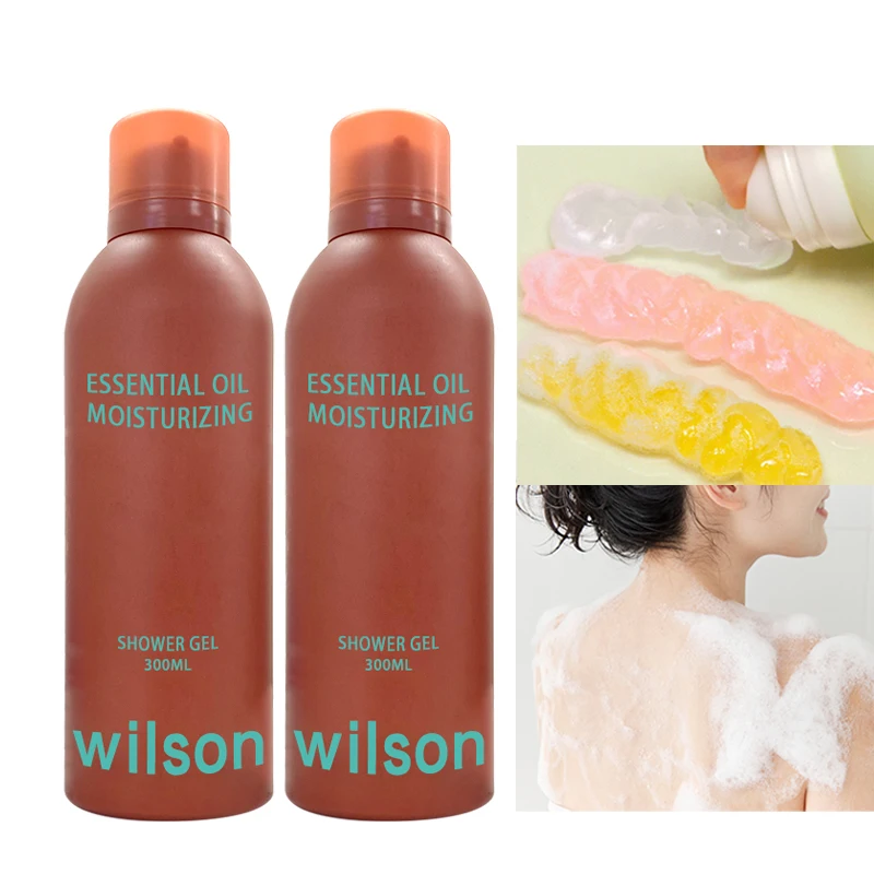 Custom cosmetics factory 200ml foaming clear aloe vera fair and white vitamin c odm shower gel oem wholesale 300ml