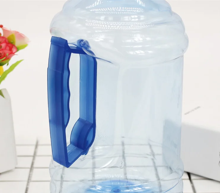 2L water bottle for gym/PET Clear jar with handle/clear plastic water bottles