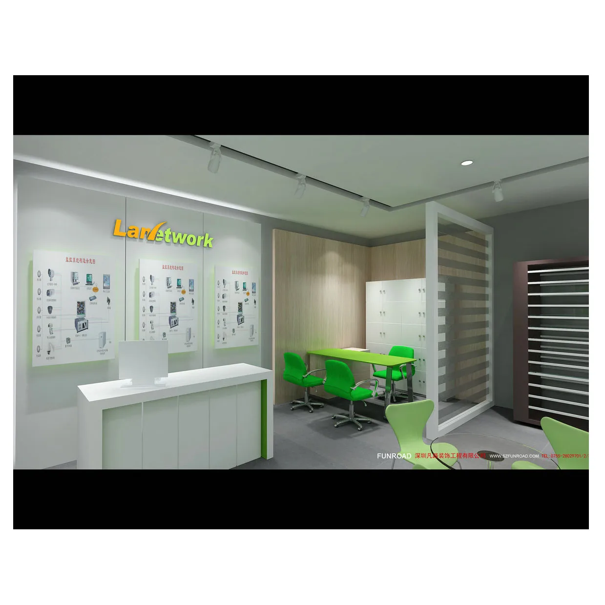 Creative Security Monitoring Store Interior Design CCTV Camera Electronic Showroom Display Fixtures
