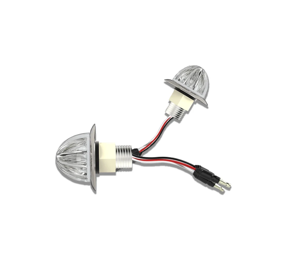 Trailer truck side lights PC waterproof IP67 red amber white  mini watermelon volvo truck side marker backup warning led light