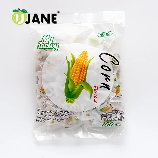 
Hot sale Fruity flavour chewy milk candy filling soft candy 