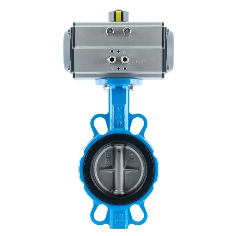 D671X PN10 PN16 Stainless Steel Pneumatic Clamp Butterfly Valve for High Temperature Water Control for General Application