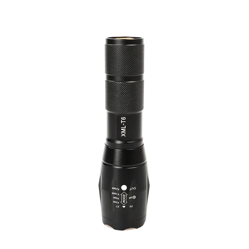Maaadro Handheld Flashlight T6 Waterproof Resistant Camping Torch Rechargeable Adjustable Focus Zoom