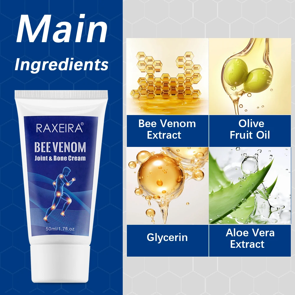 Natural Bee Venom Joint And Bone Therapy Cream Arthritis Joint Pain Relief Cream Wholesale Muscle Pain Relief Cream
