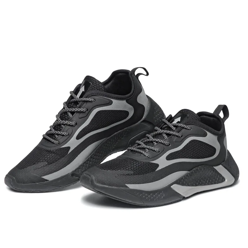 New tech material Factory directly night luminous  men sport shoes customized brand men sneaker men tennis running shoes