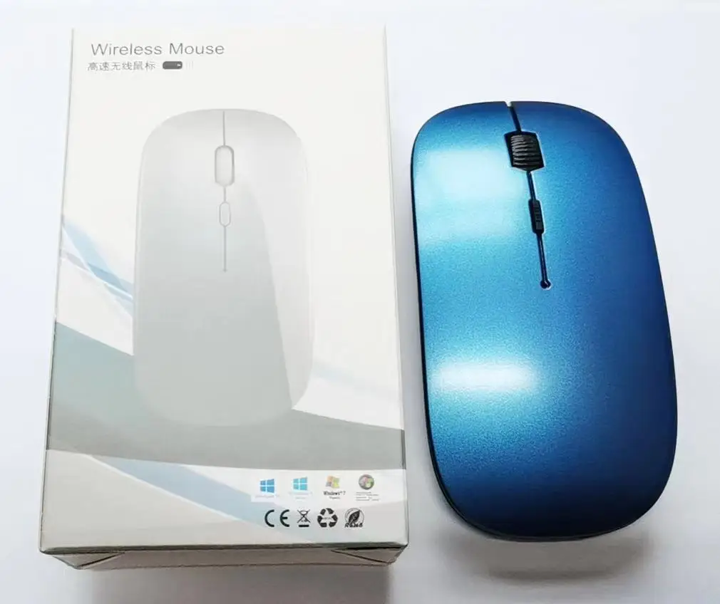 2.4Ghz Ultra-thin Dual Mode 2 In 1 Cordless BT 5.0 Mouse 1600 DPI Ergonomic Colorful Portable Optical Mice laptop Wireless mouse