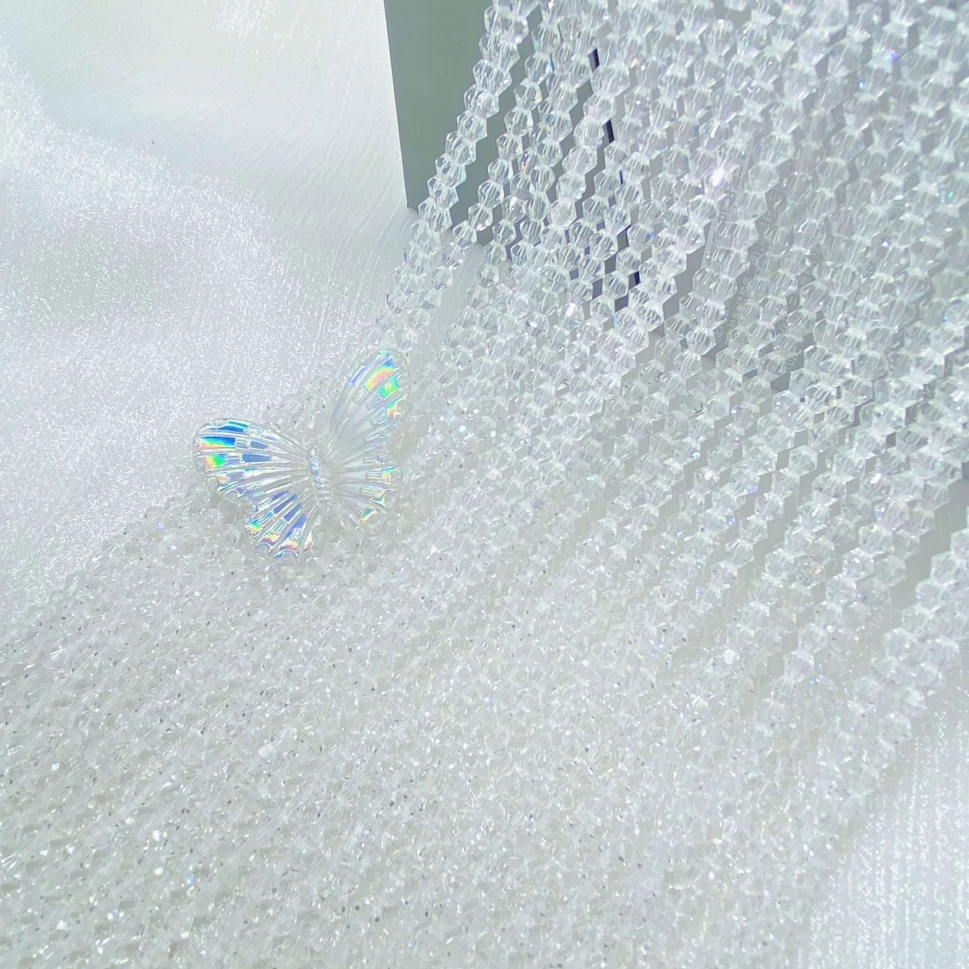 Wholesale Transparent Faceted Flat Round Crystal Glass Bicone Beads 3/4/6/8mm For Jewelry Making DIY