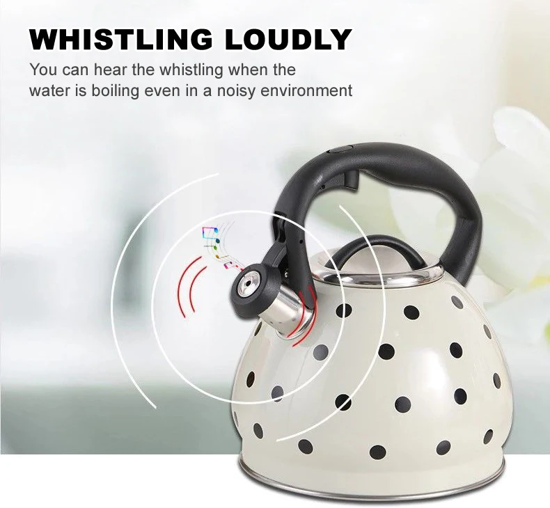 Fashion Spot Multiple Color With Loud Whistle Electric And Gas Stove Top Portable Water Pot Whistling Kettle