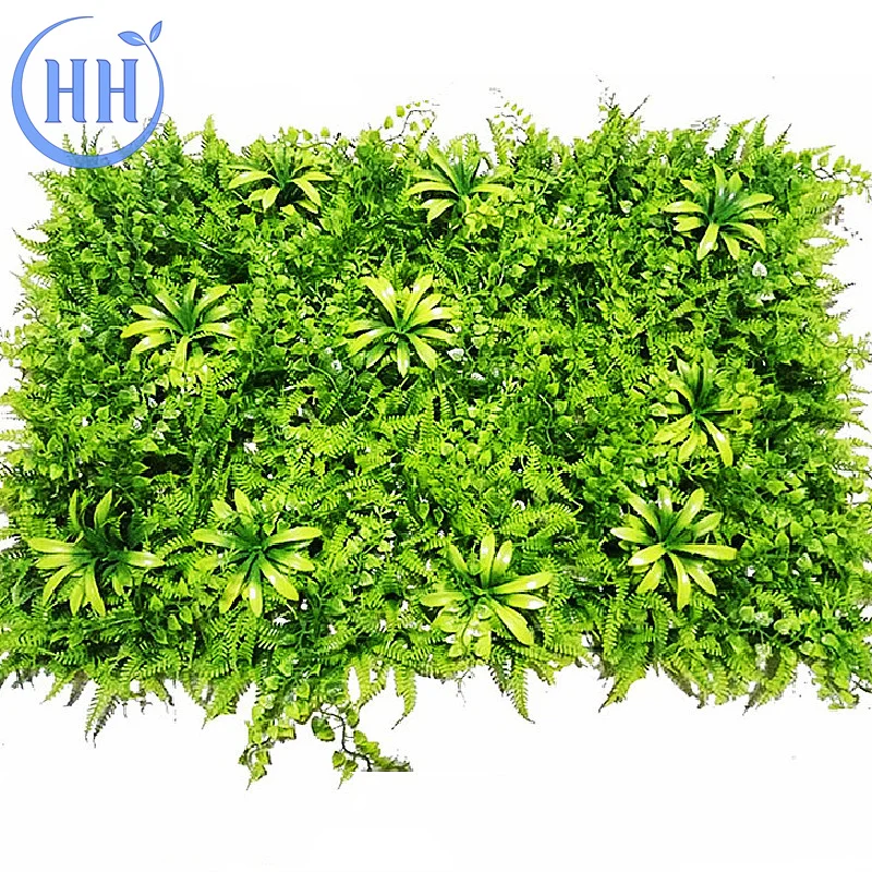 High quality wall outdoor decorative green artificial grass decor hanging synthetic leather manufacturing plant