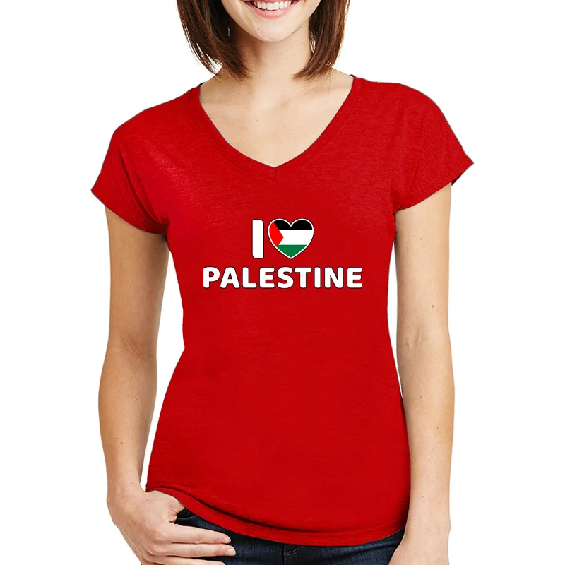
Fashion Harajuku Top Free Palestine proud Palestine Flag I Love Palestine Women T Shirts Mujer clothing T-shirts print Tshirts 