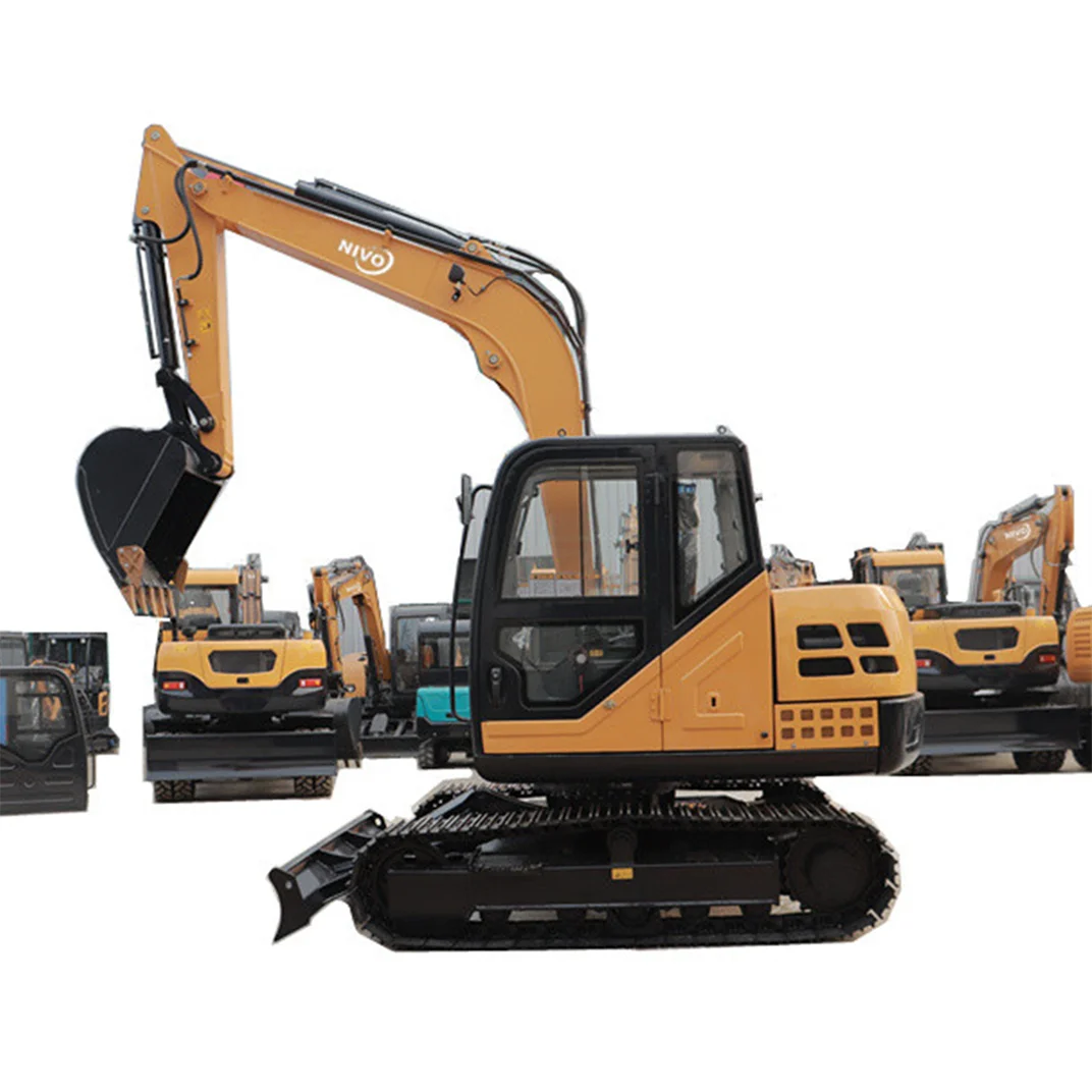 China NIVO High Quality Excavator 9 Ton Diggers hydraulic Crawler Excavators with cummins engine or parts