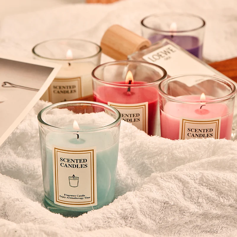 2023 Best selling 5OZ scented candles luxury fragrance glass scented candle for home