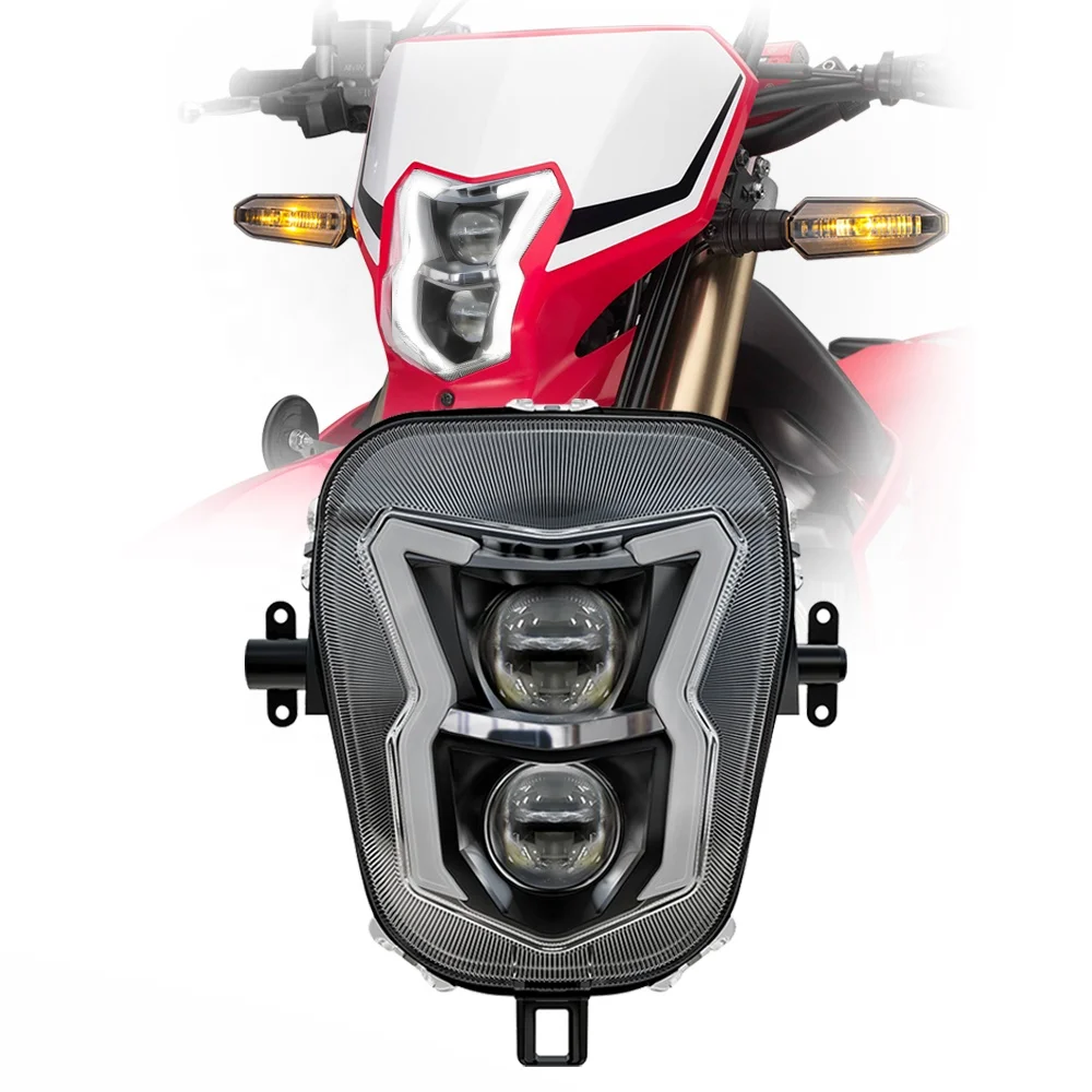Для 2019-2020 Honda CRF450L CRF450XR аксессуары для мотоциклетных светодиодных фар в сборе Supermoto